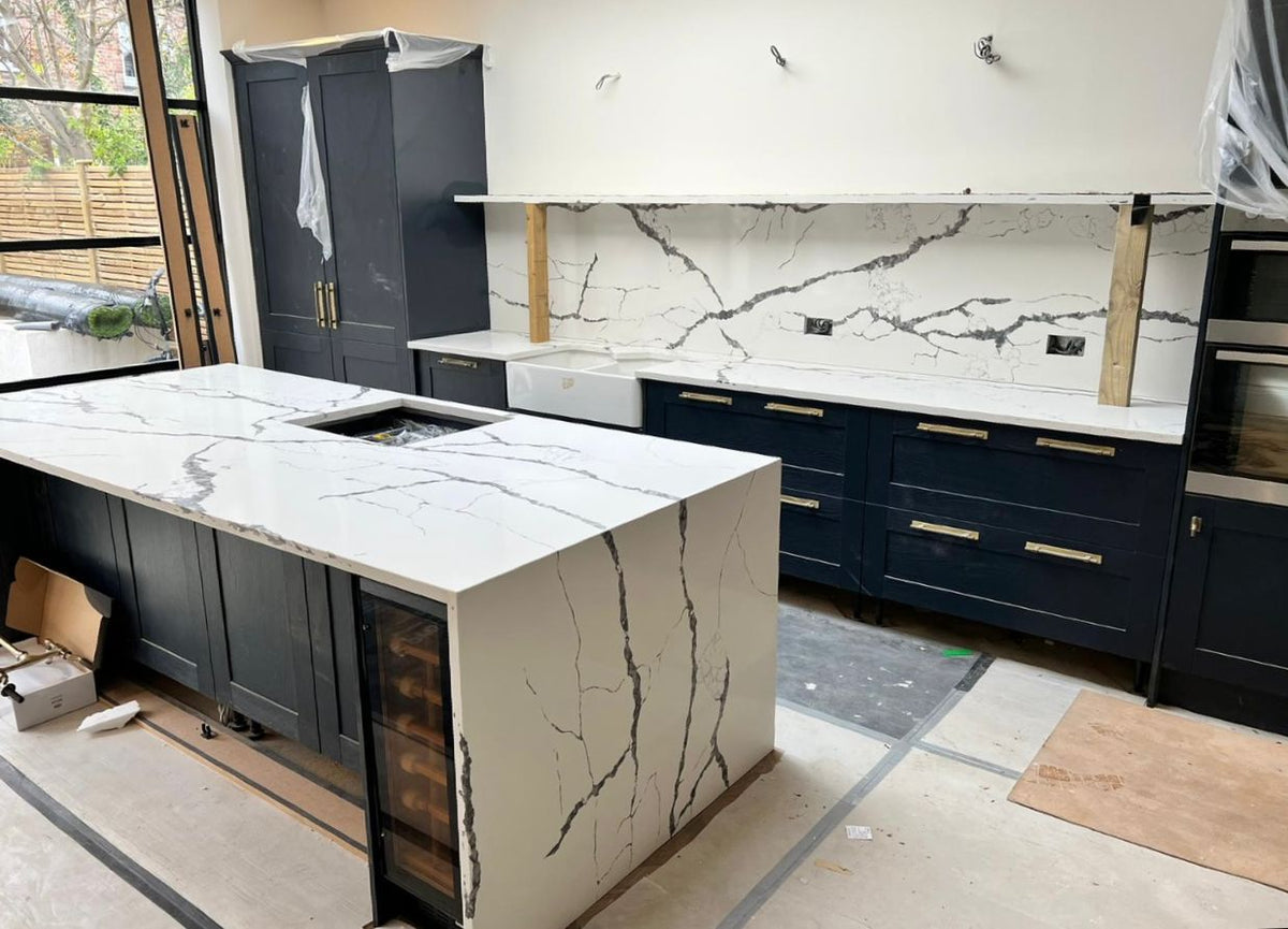 Quartz Worktop - Calacatta Porto