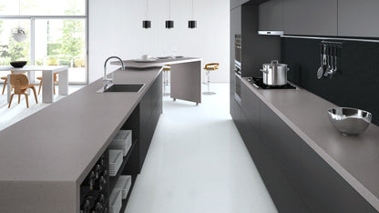 Quartz Worktop - Sleek Concrete